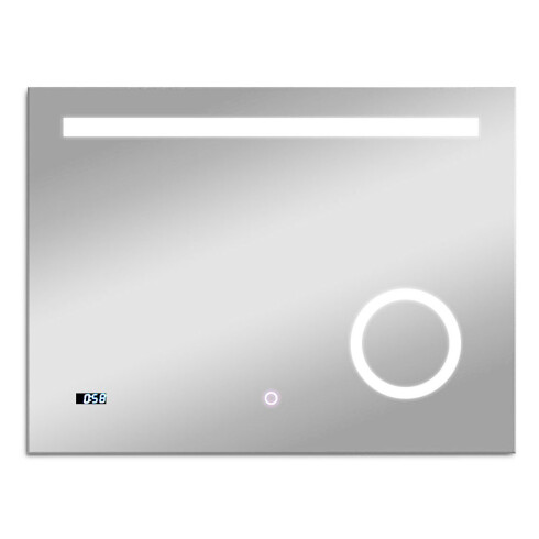 ESPEJO ANTIEMPAÑANTE PARA BAÑO 80X60 CON LUZ LED ENCENDIDO TIPO TOUCH AQUALIA 000