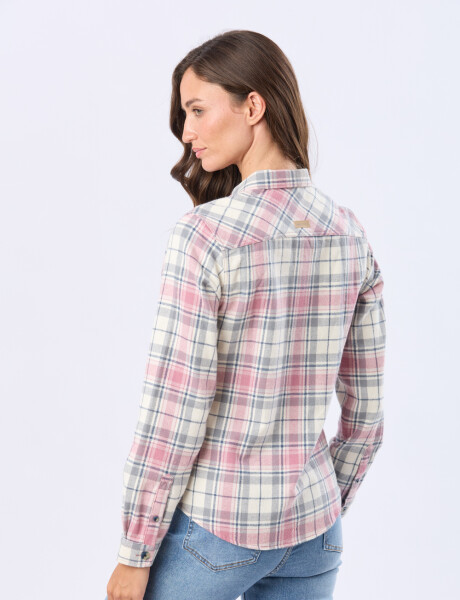 CAMISA VIYELA CUADROS Beige