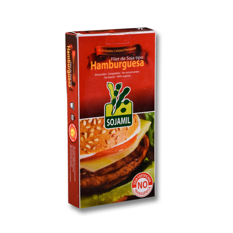 Hamburguesa de soja Sojamil - 6 uds. - 400 gr Hamburguesa de soja Sojamil - 6 uds. - 400 gr