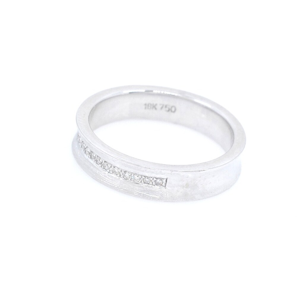 Anillo en oro blanco 18k con brillantes Anillo en oro blanco 18k con brillantes