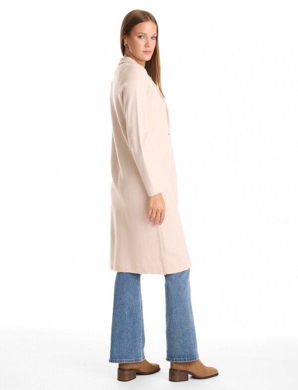 Chaqueta De Punto Con Solapa BEIGE