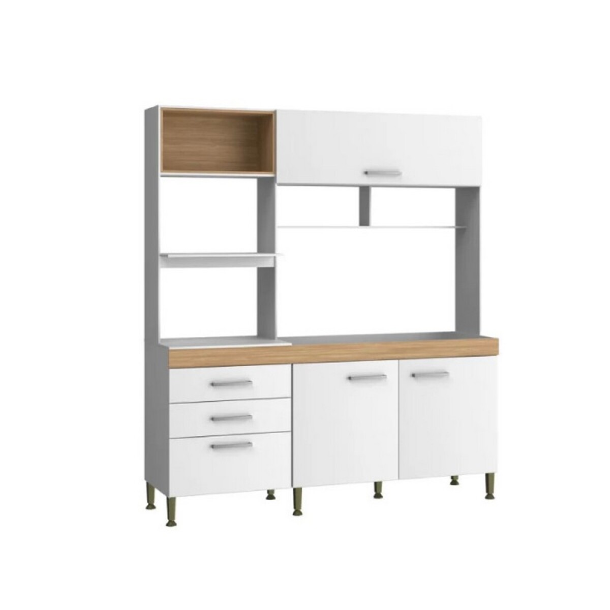 KIT COCINA COMP. ISIS 1,86 X 2,13 X 52 MIEL /BLANCO 