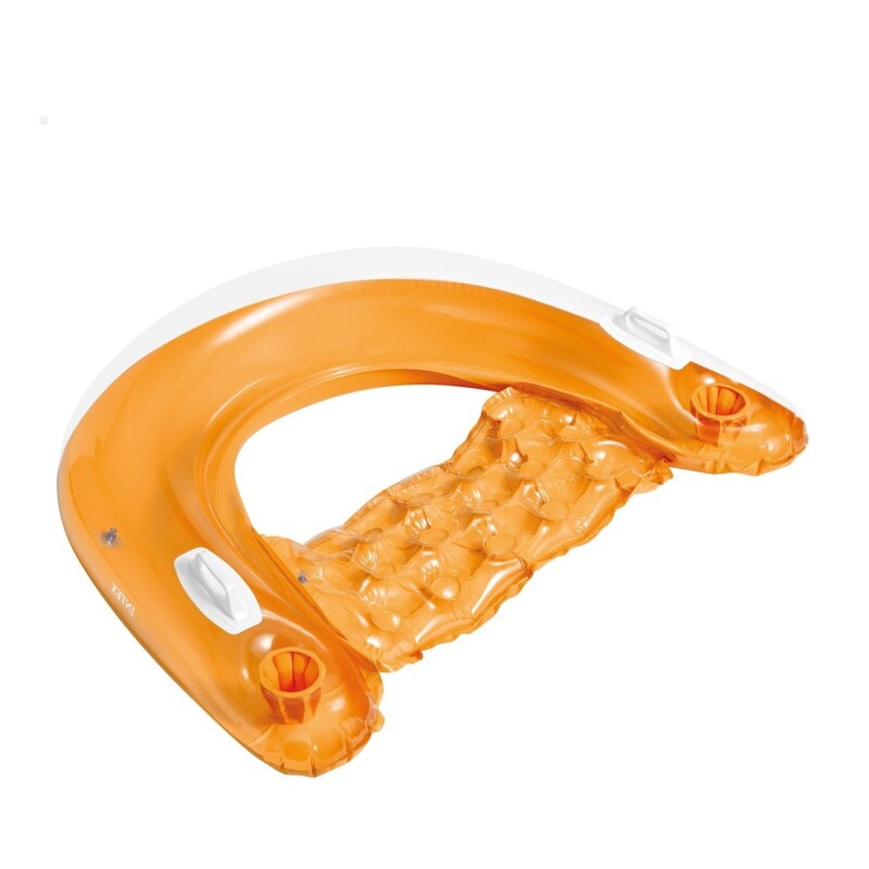 INTEX COLCHONETA INFLABLE ASIENTO FLOTANTE POSAVASO + RESPALDO + ASAS 147X99 CMS Intex Colchoneta Inflable Asiento Flotante Posavaso + Respaldo + Asas 147x99 Cms
