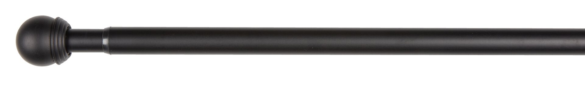 Barra cortina BALL 120-210cm negro 