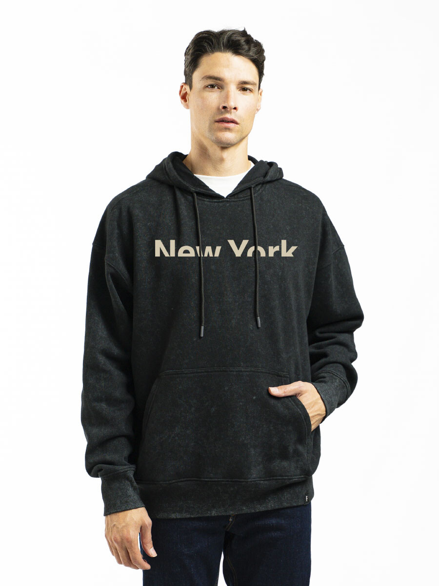 Canguro Oversize Estampado California - Negro/Fantasia 1 