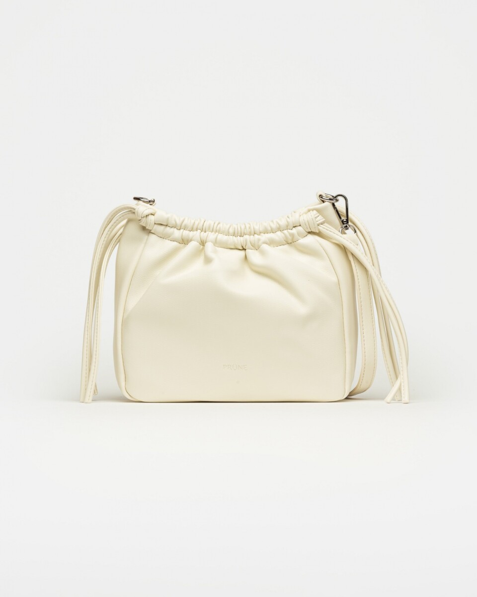 Bandolera Marine en efecto cuero liso - Natural 