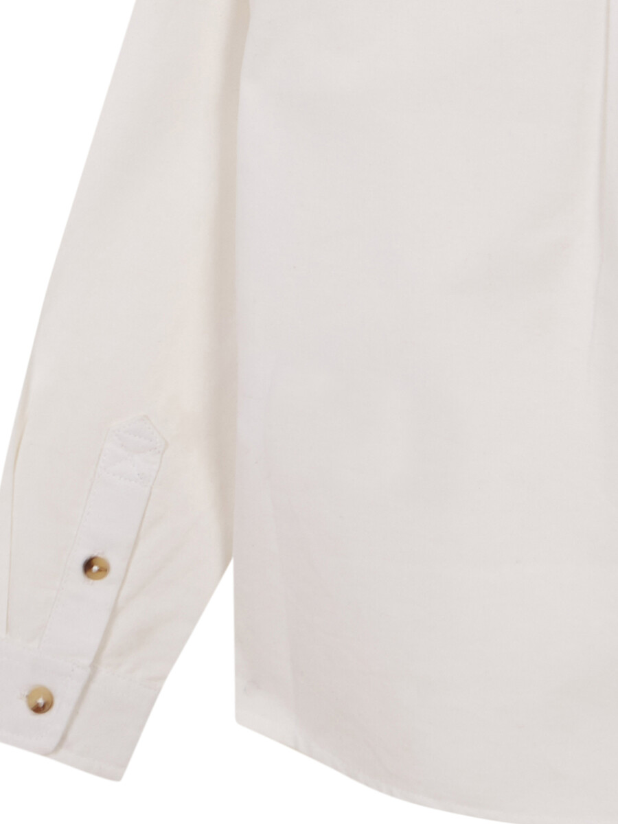Camisa Tapeta Corta Blanco Optico