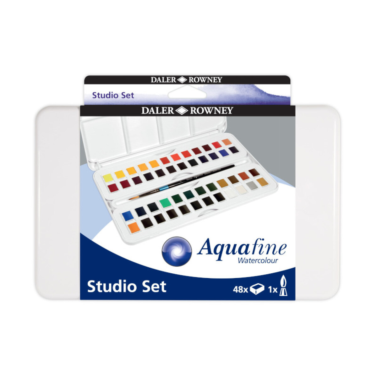 Acuarela Aquafine 48 colores + pincel 