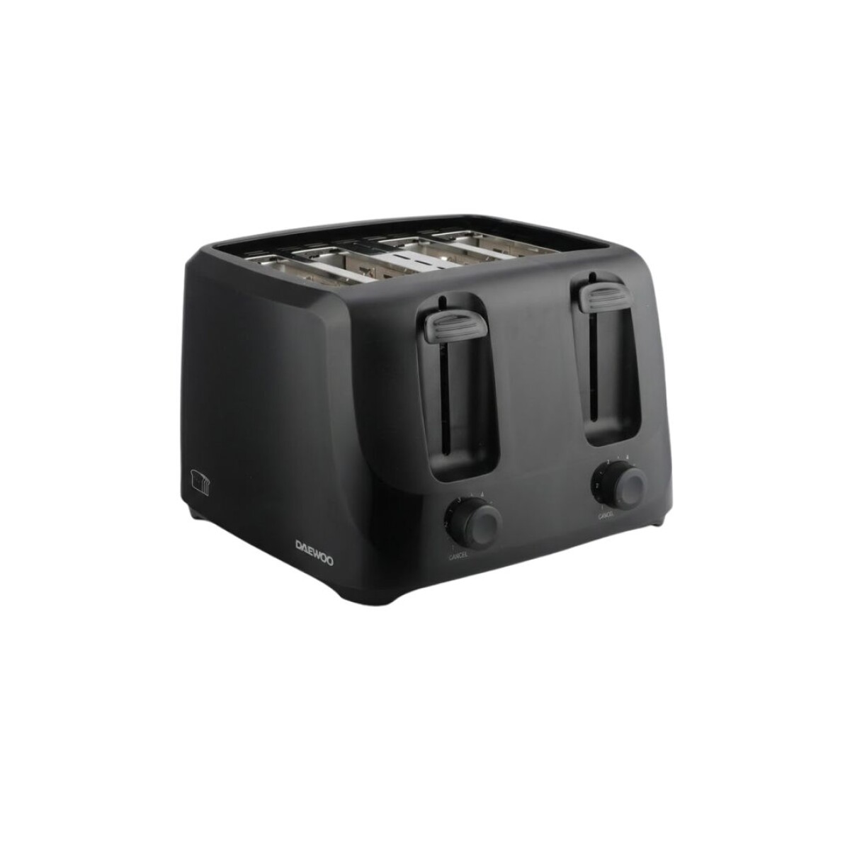 Tostadora eléctrica 4 panes Daewoo | 6 Niveles | Color negro 