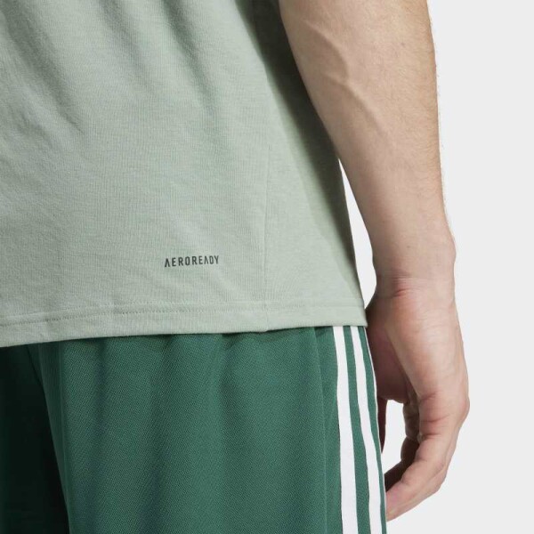 Remera Adidas Train Essentials Feelready Logo Verde