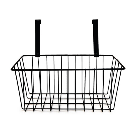Organizador bajo mesada acero 24x12x22,5 cm NEGRO
