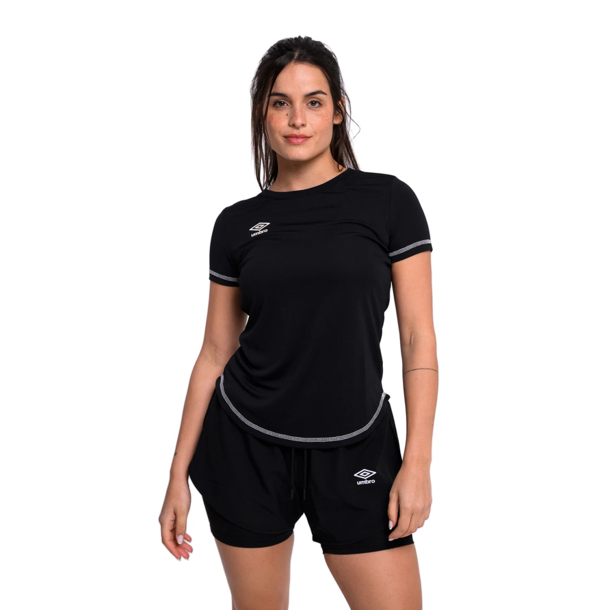 Remera de Mujer Umbro Basic Holes - Negro 