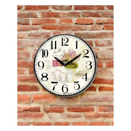 Reloj Analógico de Pared en MDF con Estampado Selecta 29cm MACETA