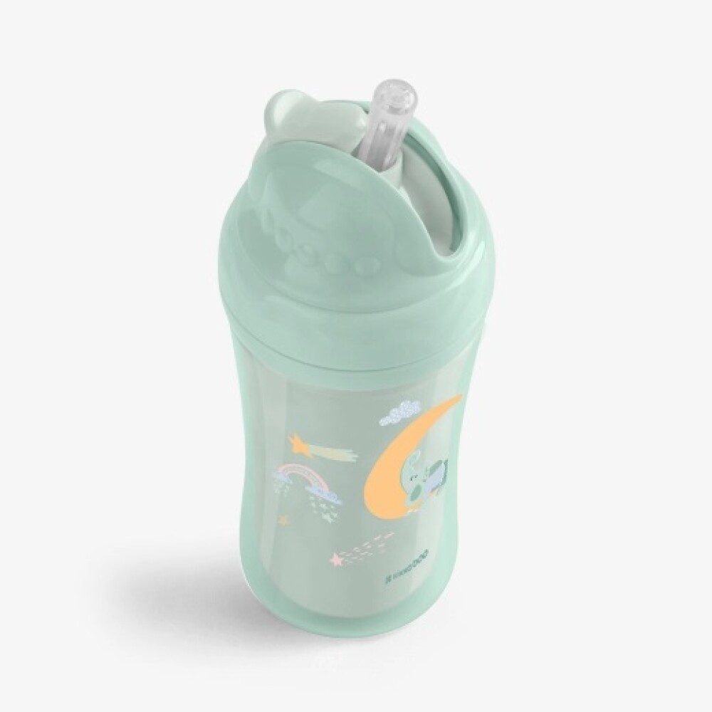 Vaso sorbito moony KIKKABOO verde agua