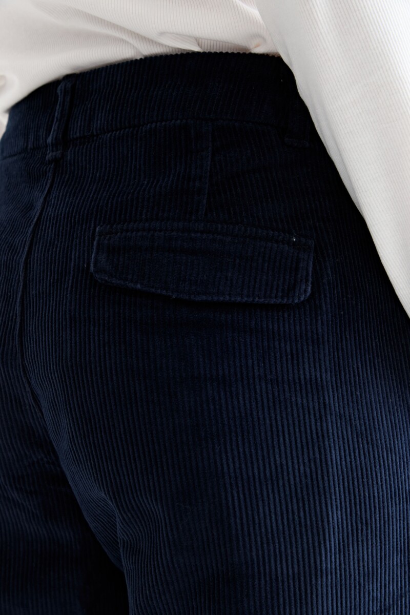 Pantalón pana wide leg AZUL MARINO