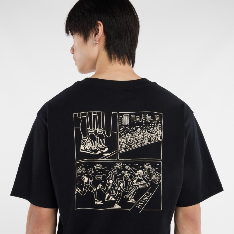 Remera New Balance de Hombre - Runners - MT53921BK BLACK