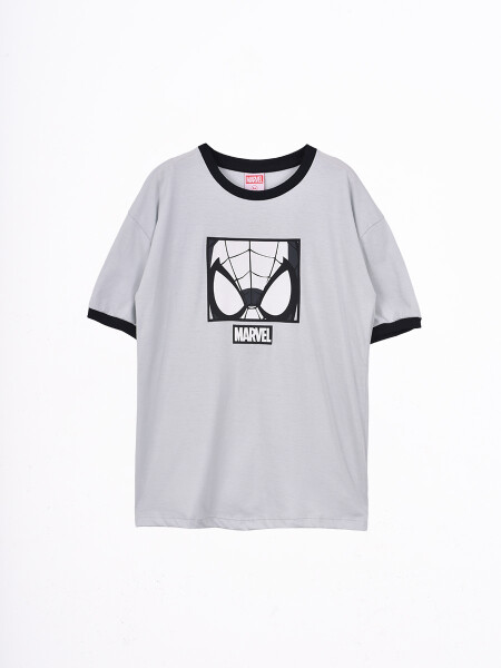 REMERA SPIDER EYES GRIS