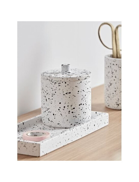 FRASCO C/TAPA CERAMICA 9x9CM TERRAZO FRASCO C/TAPA CERAMICA 9x9CM TERRAZO