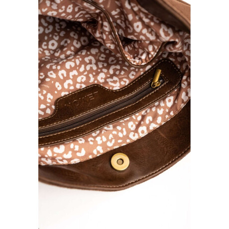 Cartera Gamuza Vegana Chocolate