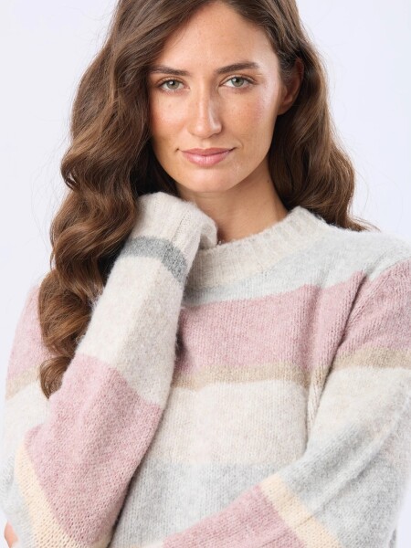 BUZO LEGACY 6651 GRIS ROSA