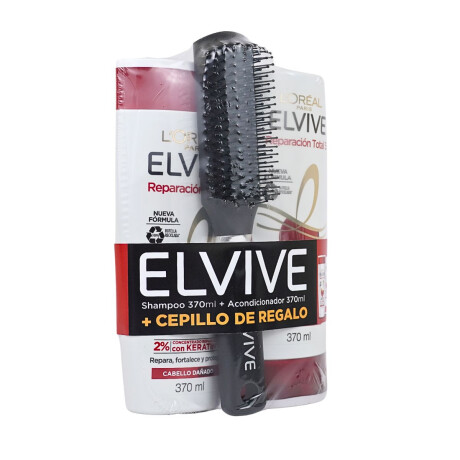 Pack Elvive Shampoo + Acondicionador + Cepillo Pack Elvive Shampoo + Acondicionador + Cepillo