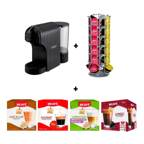 Kit Cafetera Multicapsulas Kassel KS-CM15 3 en 1 Soporte y 4 Cajas de Cápsulas 001