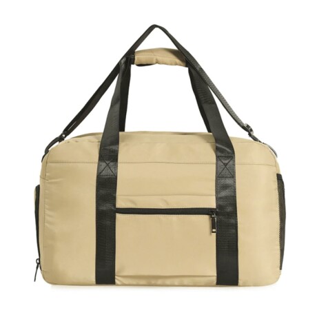 Bolso De Viaje Trendy Deportivo modelo Urbano Dama Beige