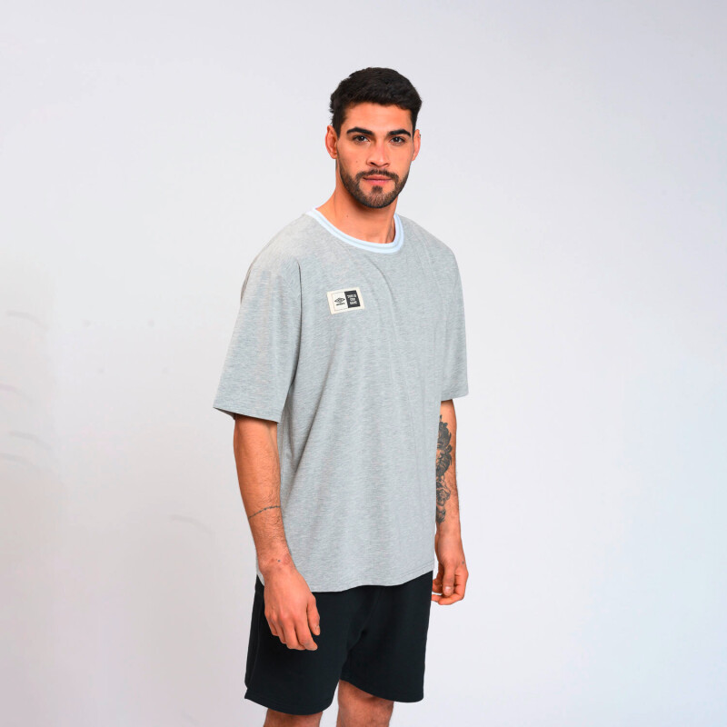 Camiseta University de Hombre Gris