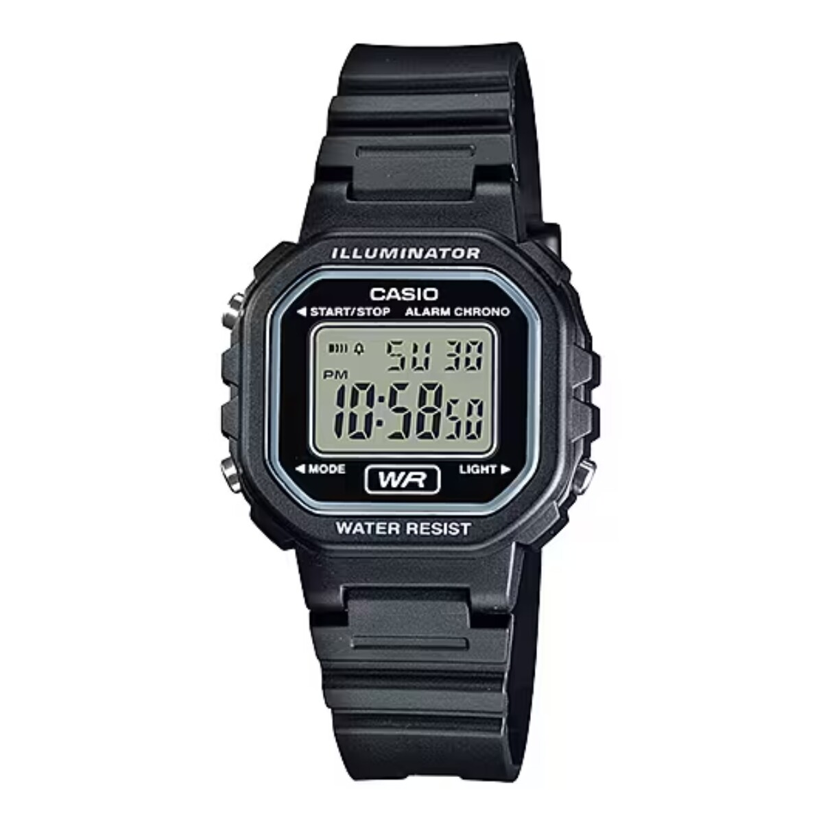 Reloj CASIO LA20WH-1ADF Resina Negro Esfera 28mm 