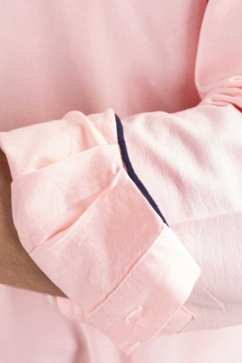 Camisa Garment Dyed Rosada