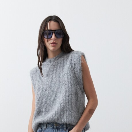 CHALECO BORJA Gris Melange