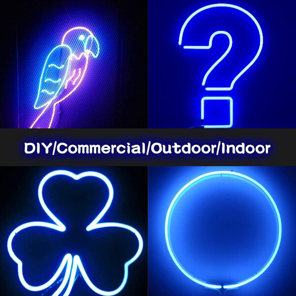 Cinta Neón Led Luces Manguera Tira Flexible 5m Decoración Variante Color Azul