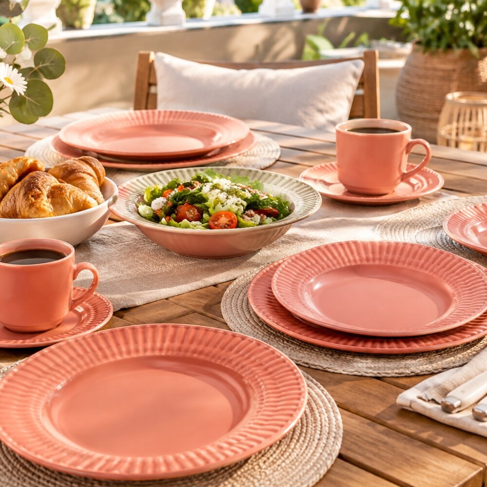 Taza de te con plato Salmao 200 ml BIONA Taza de te con plato Salmao 200 ml BIONA
