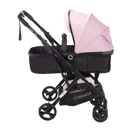 Coche de bebé Bebesit Travel System Vox con cubrepiés Rosa