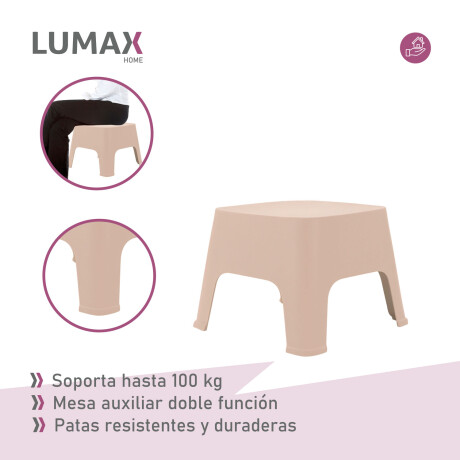 Set de 2 Sillas Skarpo + Mesa de exterior Taupe