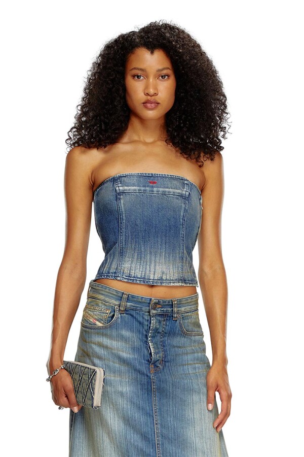 Top Para Mujer De-Ville Blue Marine
