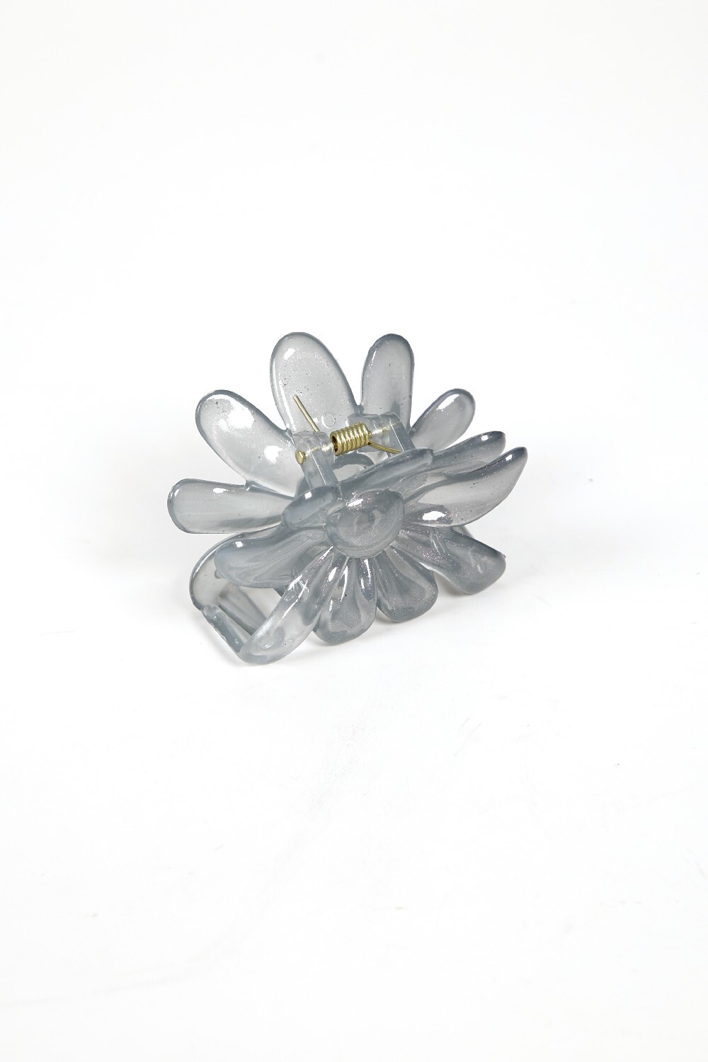 Pinza De Pelo Flor Gris