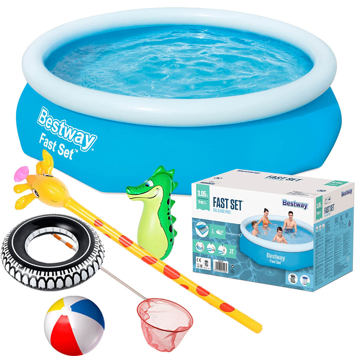 Piscina Bestway Gomón 3800 Lts C/ Bomba + Regalos! - Cmb000169 