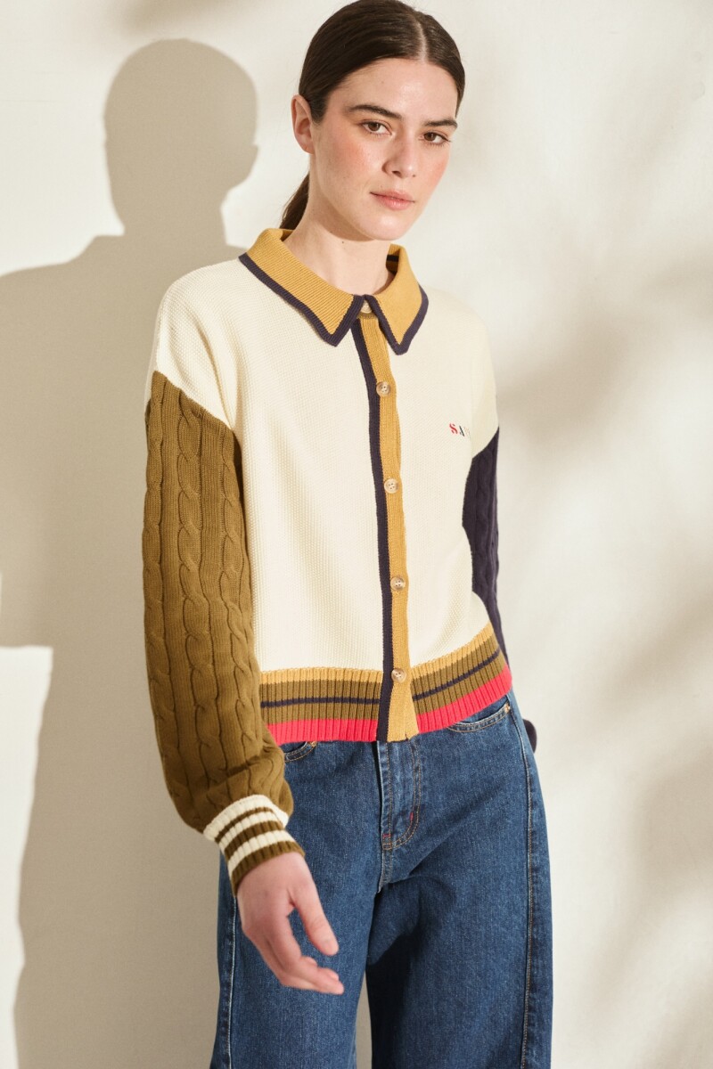 PRE VENTA CARDIGAN FUNNY Crudo