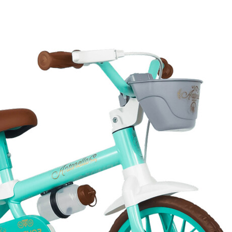 Bicicleta Niño Montaña Rod. 12 Y Caramañola Verde-Blanco