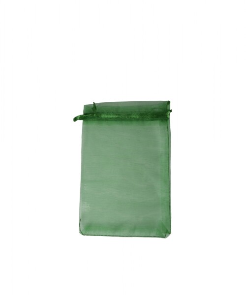 Bolsa organza 9x15 cm. VERDE BENETTON