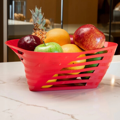 Frutero de mesa plástico ROJO