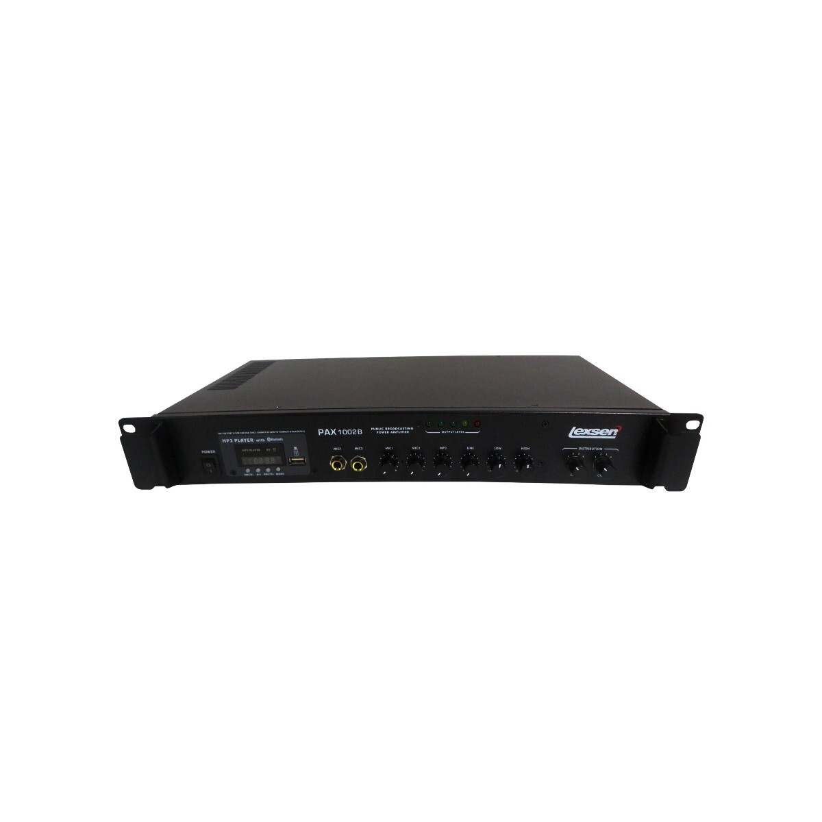 Potencia Instalacion Lexsen Pax1002b 100w 70v/100v Con Bt Y 2 Mic 