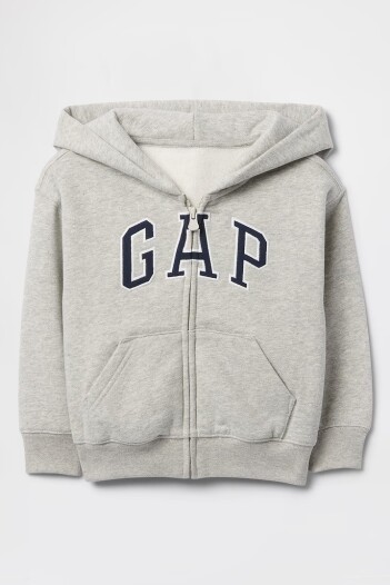 Canguro Con Cierre Logo Gap Toddler Niño Light Heather Grey