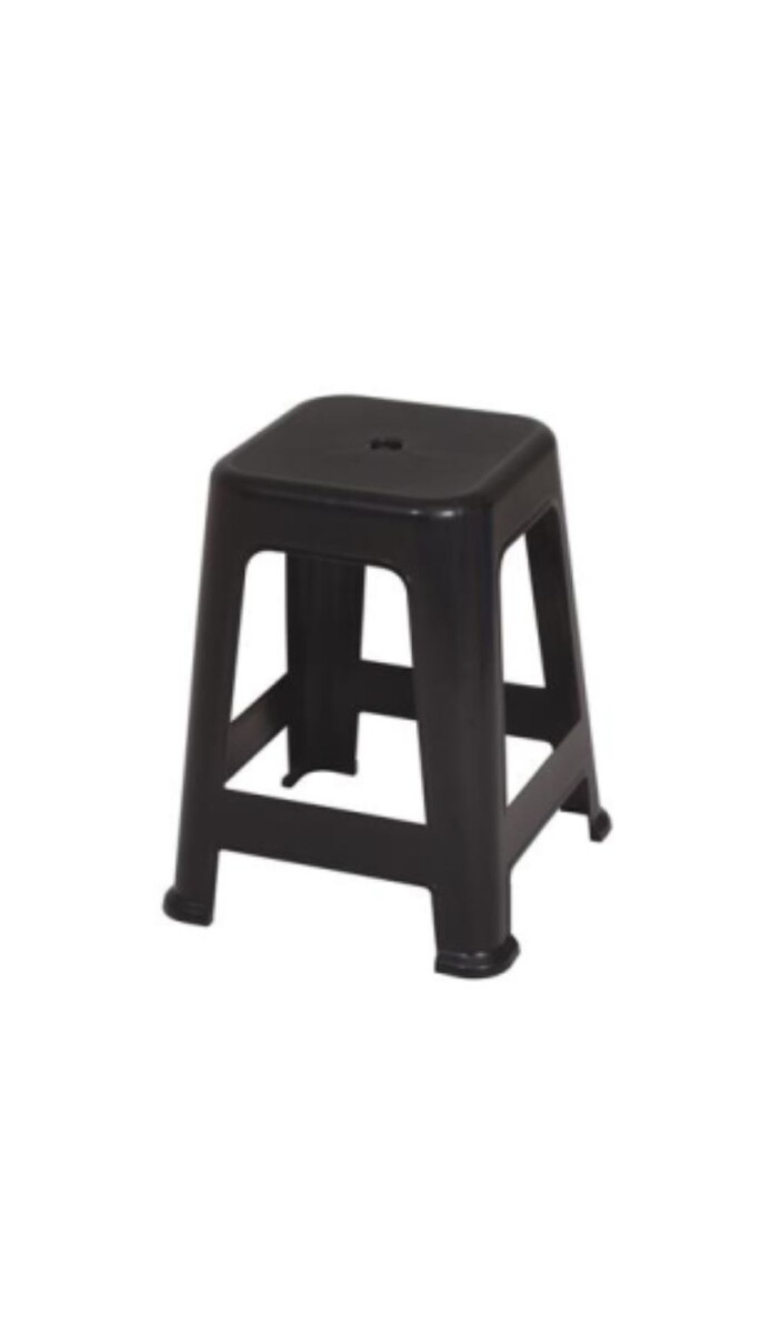 BANQUETA MOR PLASTICA (36X36X45) NEGRO 