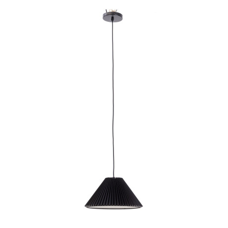 LÁMPARA DE TECHO NEGRO METAL PLEATING