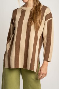Sweater Rayado Mocha