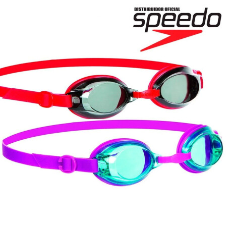 Lentes Speedo Natación Jet Junior Piscina Para Niño Rojo