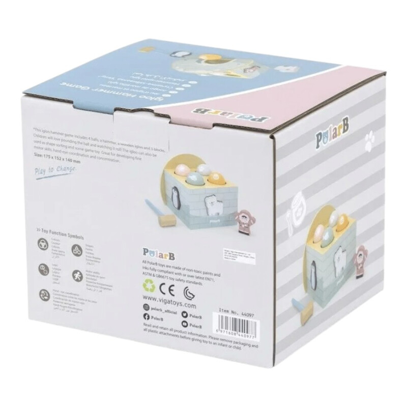 Juego de martillo Igloo en madera Polar B Juego de martillo Igloo en madera Polar B