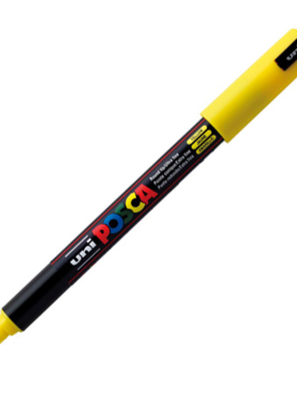 MARCADOR UNI POSCA 0.7 MM AMARILLO N/A